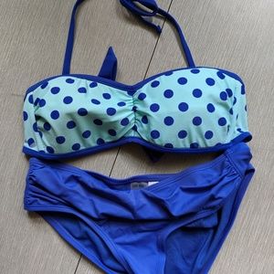 Girls XL Old Navy Bikini Turquoise Blue